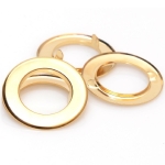 Beidseitige O-Ringe aus Metall mit Zinken, 20mm(ΒΑ000282) Farbe Χρυσό / Gold